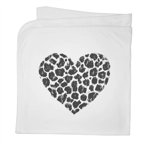 Leopard print heart cotton - print, heart'