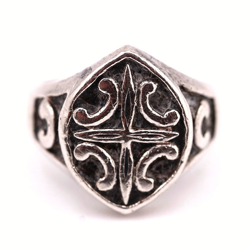 Men ring vintage silver - vintage,