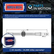 Brake Hose Front Left or Right BBH7097 Borg & Beck Hydraulic 6394280335 Quality