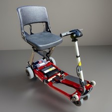 FLAME RED LUGGIE FOLDING MOBILITY SCOOTER