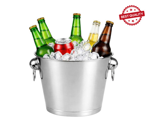 Stainless steel ice bucket - steel,