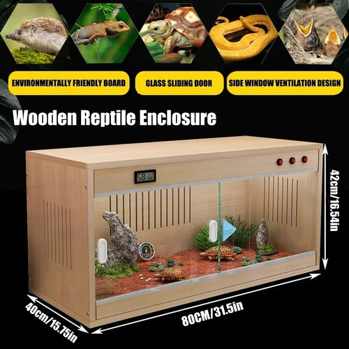 80x40x42cm wooden reptile - 80x40x42cm,