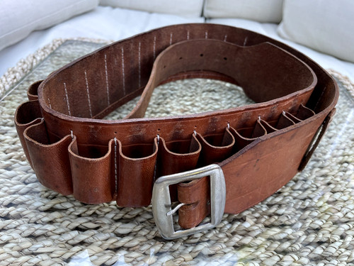 Vintage tan leather - leather, ammo