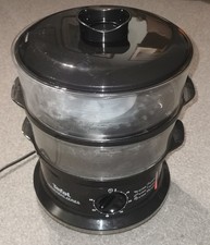 Tefal Convenient Series VC1401 Food Steamer 2 Tier Black Plastic Wsy Clean