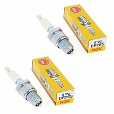 Genuine NGK 5122 Spark Plugs Pack of 2 Kawasaki Z 250 C 1982