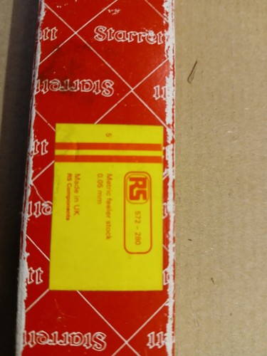 Starrett feeler gauge mm - gauge,
