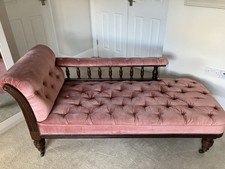 Antique Carved Roll Rail Back