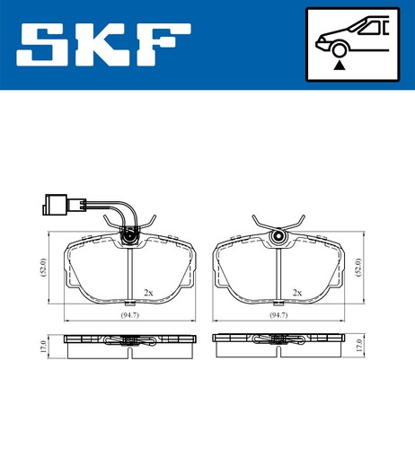 Brake pad set for bmw - pad,