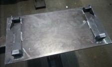 A Set/Pair of Plate Mounted Avant Loader or Handler Brackets. Weld on Bracket. 