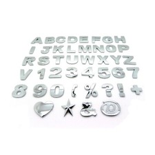 Chrome self adhesive letter - chrome,