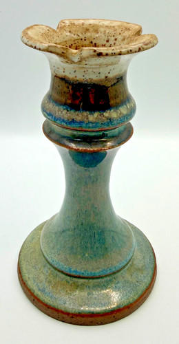 Vintage woburn pottery candle - woburn,