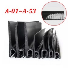 Rubber U Shape Car Door Edge Guard Molding Trim Rubber Edge Strip Seal winged