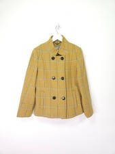 Joules Brambles Jacket Size 12 Tan Brown Check Tweed Wool Hunting Country