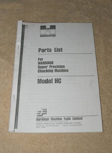 Hardinge precision lathe - precision,