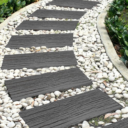 Garden gear grey lawn - garden, stepping