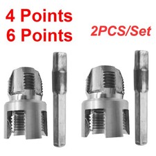 1/2inch+3/4inch Electric Drill PVC Pipe Threader PVC Thread Maker Tool Plastic e