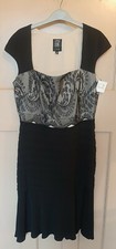 JAX black beige bodycon
