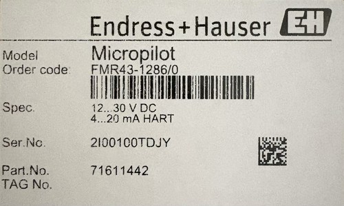 Endress hauser micropilot - endress,