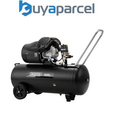 Draper 65396 100L Direct Drive V-Twin Air Compressor, 2.2kW/3hp