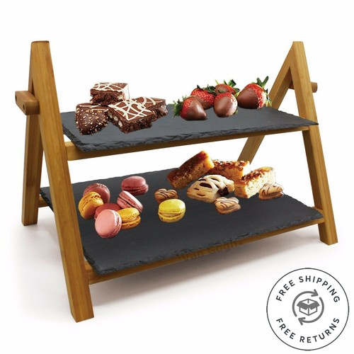 Tier cake stand slate - tier,