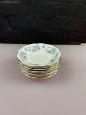 8 x Royal Albert Silver Maple Replacement Tea Cup Saucers 5.5" Wide Set