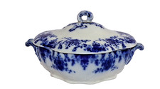 Decorative Blue & White Tureen