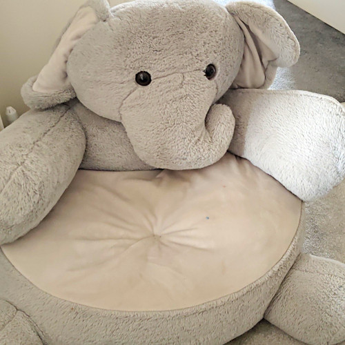 Large grey plush - plush, elephant