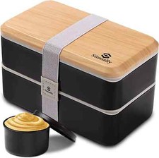 1400ML Bento Box Lunch Boxes, Stackable Bento Lunch Box for Adults,Leak-Proof Lu