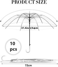 10PCs Rain Umbrellas Dome