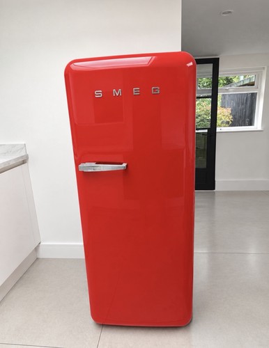 Smeg red retro style - style, fridge