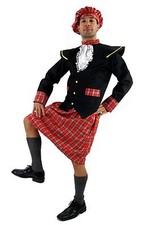 Costume SCHOTTE Kilt Braveheart HIGHLANDER Men Rock Scots Rob Roy Plaid K37