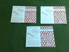 VINTAGE PROGRESSIVE WHIST SCORE CARD Players Weights X3