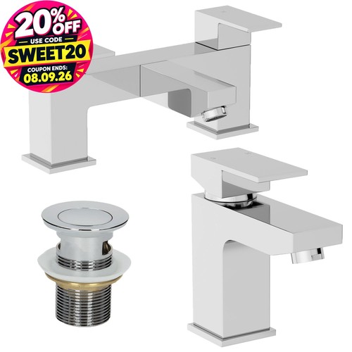 Modern bathroom square mono - modern,