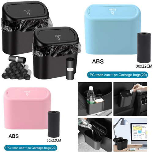 Car trash can with lid - car,