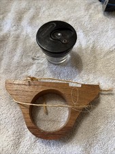 ANTIQUE SCHOOL DESK INKWELL