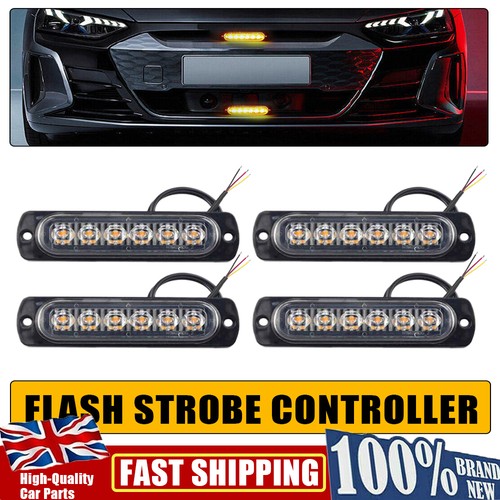 4pcs 6led amber recovery - 6led,