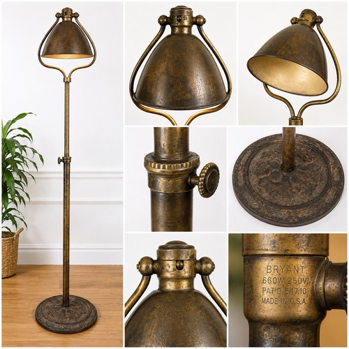 Antique brass helmet shade - brass,