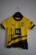 Borussia Dortmund 2023 2024 home shirt BNWT. Genuine Puma, Child 7 - 8 years.