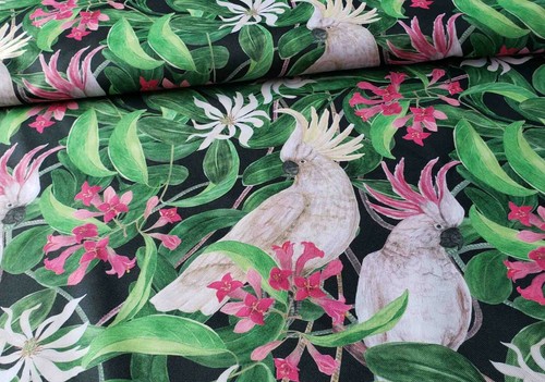 Parrots pattern fabric - parrots,
