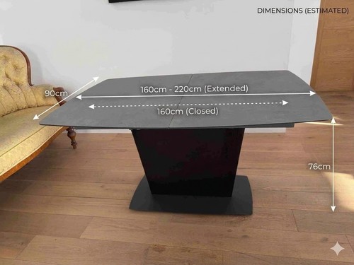 Modern extending dining table - extending,