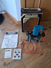 Black and Decker DN66 Woodworker Plunge Action Router Good Condition