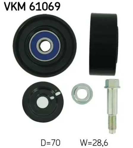 Belt pulley vkm 61069 skf - v-belt,