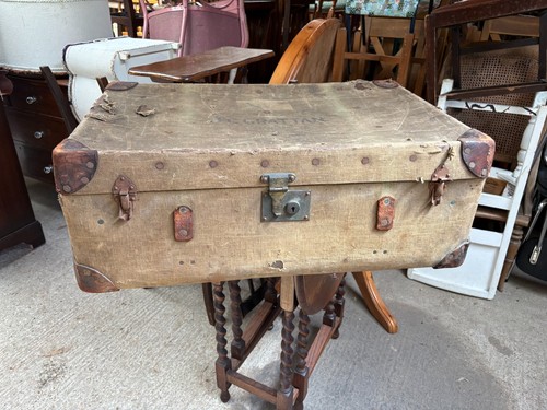 Vintage steamer trunk - vintage,