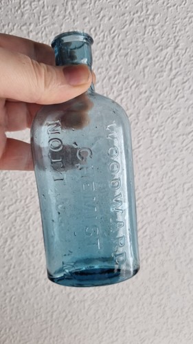 Antique chemist bottle - antique,