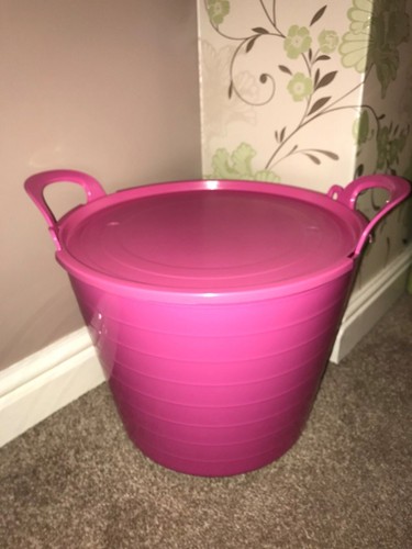 26l pink flexi tub with - 26l,