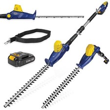 Hedge Trimmer 20V Electric Cordless Long Reach Cutter Harness Battery Charger