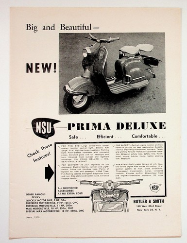 1956 nsu prima deluxe - nsu,