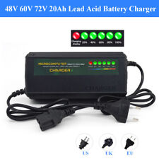 48/60/72V 20Ah Smart Lead Acid Battery Charger for Electric Bike Bicycle Scooter
