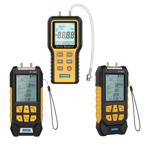 Lcd digital manometer dual - lcd,