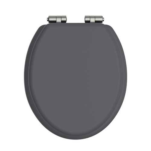Heritage graphite toilet seat - toilet,